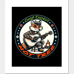 Foxy Guitarist Strumming, Natures Harmony Posters and Art